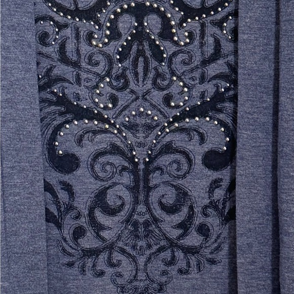 2 in 1 TOP & CARDIGAN. WHITE STAG LONG SLEEVE FLYAWAY TOP/TUNIC. EMBELLISHED NWT - Picture 14 of 15